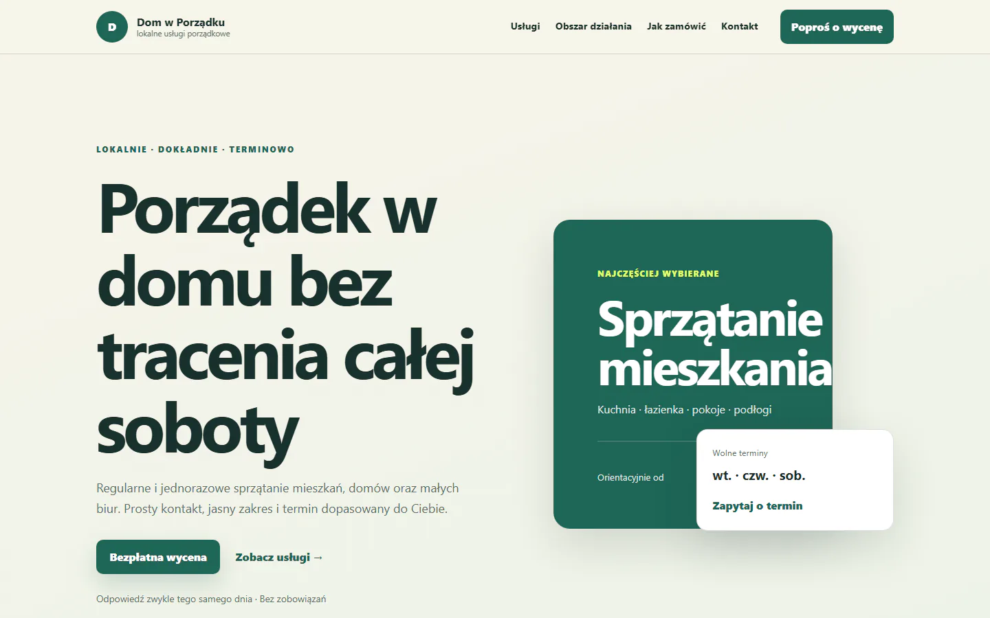 Projekt Dobra Robota — widok komputerowy