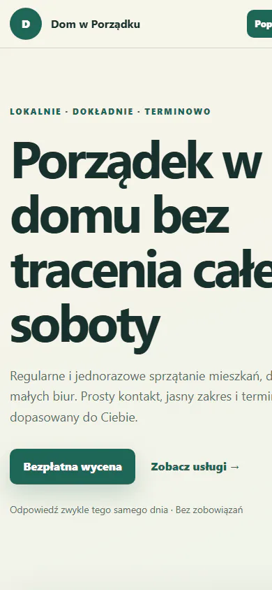 Projekt Dobra Robota — widok telefonu